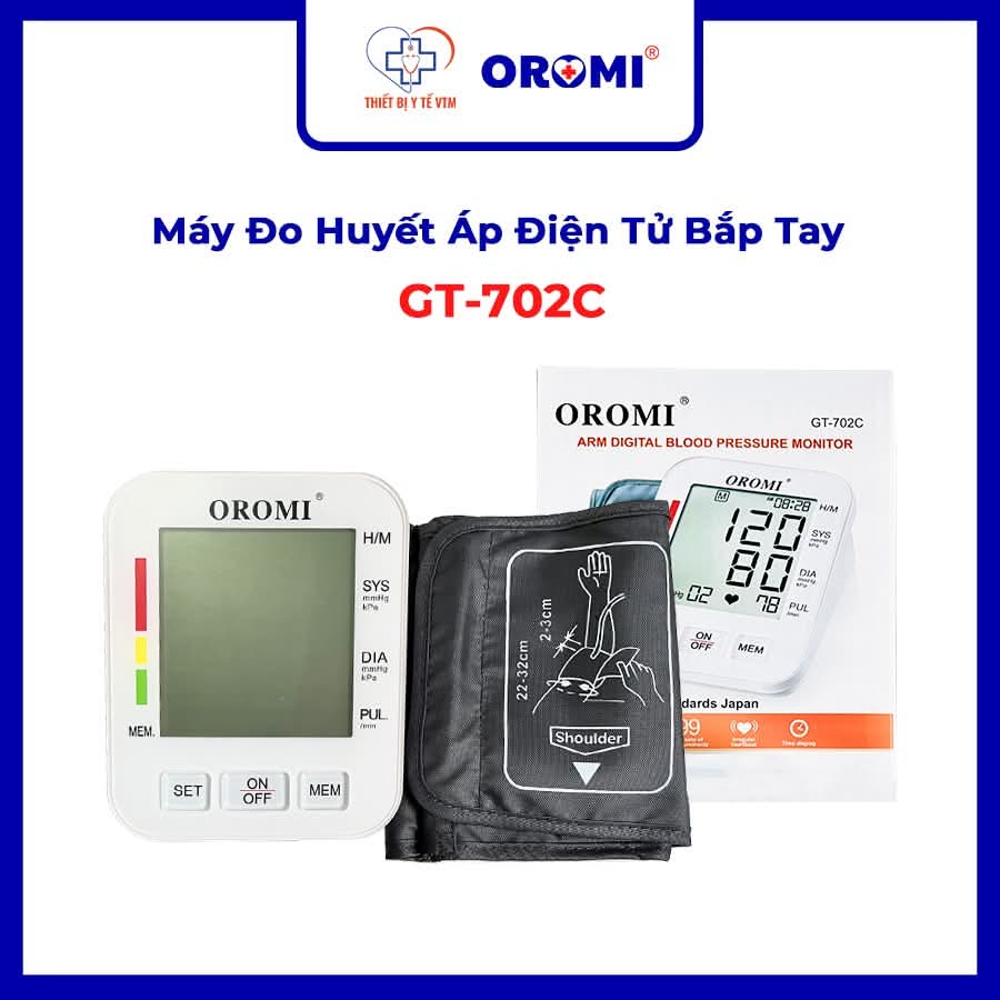 Máy đo huyết áp điện tử bắp tay OROMI GT-702C - VTM Group
